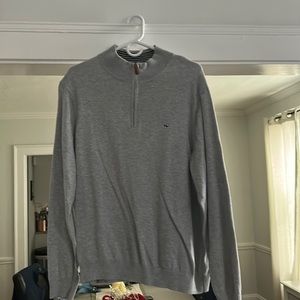 Gray Vineyard Vines quarter zip